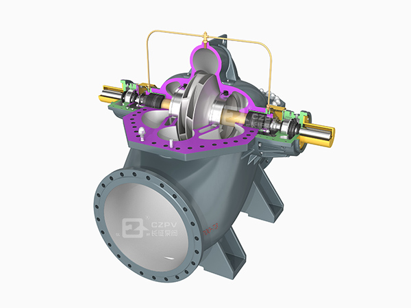中開(kāi)雙吸泵內(nèi)部結(jié)構(gòu)圖